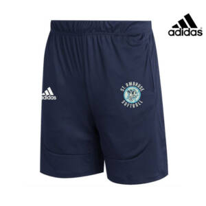 St Ambrose Softball Adidas Sideline 21 Knit shorts with pockets-NAVY