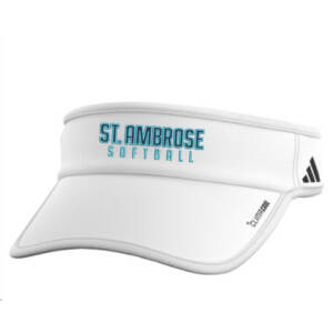 St Ambrose Softball Adidas Superlite 3Team Visor – White