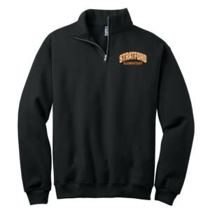 Stratford Elementary JERZEES Nublend Unisex Cadet Collar Sweatshirt -Black