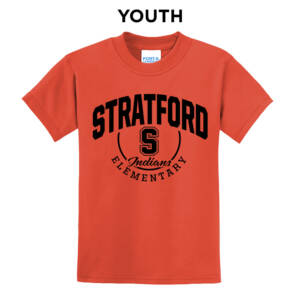 Stratford Elementary Youth Short Sleeve Tee -Orange