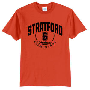 Stratford Elementary Unisex Short Sleeve Tee-Orange
