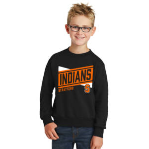 Stratford Elementary Youth Fleece Crewneck Sweatshirt-Black
