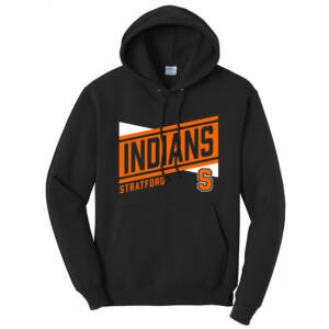 Stratford Elementary Unisex Fleece Hooded sweatshirt-Black