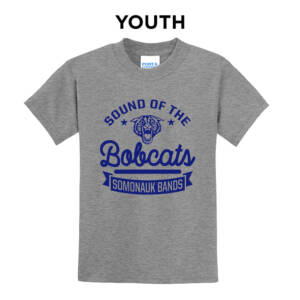 Bobcat Band Youth Short Sleeve T Shirt – Athletic Heather