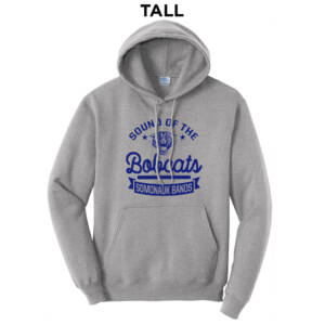 Bobcat Band TALL Classic Pullover Hooded Sweatshirt – Athletic Heather