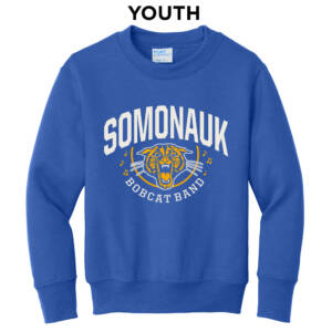 Bobcat Band  Youth Crewneck Sweatshirt – Royal