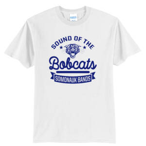 Bobcat Band Unisex Short Sleeve Tee-White