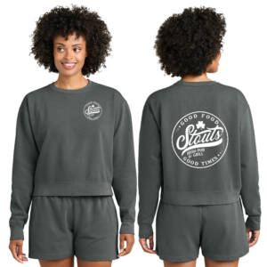 Stouts Comfort Colors Women’s Mid-Length Crewneck Sweatshirt – Pepper