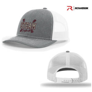 Steam Softball Richardson Pro Crown Mesh Back Adjustable back cap – SPLHeatherGreyWhite