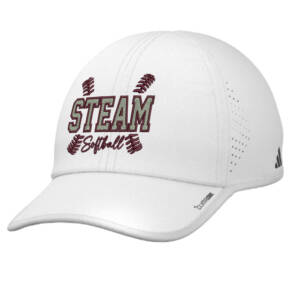 Steam Softball Adidas Superlite 4 Team Cap WHITE