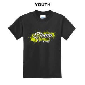 Steam Softball Youth Short Sleeve T Shirt – JetBlack