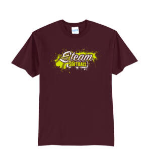 Steam Softball  Tall Core Blend short Sleeve T Shirts – AthleticMaroon