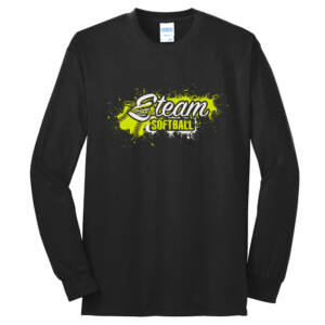 Steam Softball Unisex Long Sleeve Core Blend T Shirt – JetBlack