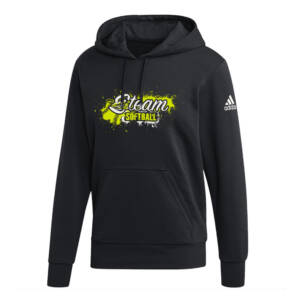 Steam Softball Adidas Unisex Fleece Hooded Sweatshirt Black