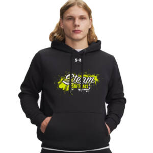 Steam Softball Under Armour Men’s Team Icon Fleece Hoodie – Blackwhite