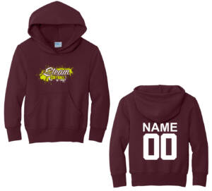 Steam Softball  Youth Hooded Sweatshirt – Maroon