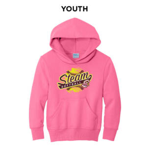 Steam Softball Youth Hooded Sweatshirt – NeonPink