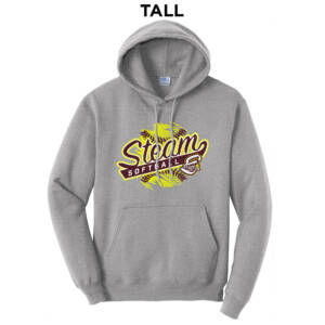 Steam Softball TALL Classic Pullover Hooded Sweatshirt – AthleticHeatherGrey
