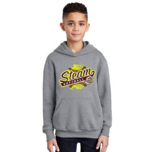 Steam Softball  Youth Hooded Sweatshirt – AthleticHeather