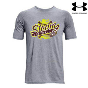 Steam Softball Under Armour Athletics soft cotton blend T shirt – 035StlGrey
