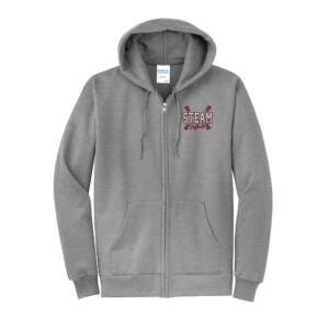 Steam Softball Unisex Classic Full Zip Hooded Sweatshirt – AthleticHeather
