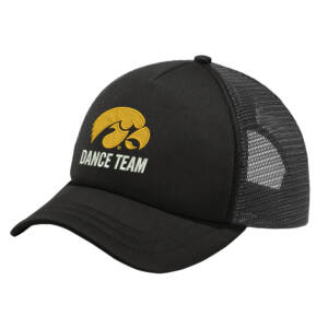Iowa Spirit Port Authority 5 Panel Twill Foam Trucker Cap – BlackBlack