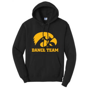 Iowa Spirit Unisex Classic Core weight Cozy Pullover Hooded Sweatshirt – JetBlack