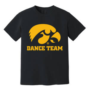 Iowa Spirit Comfort Colors Unisex Pigment Dyed Short Sleeve Shirt – Black