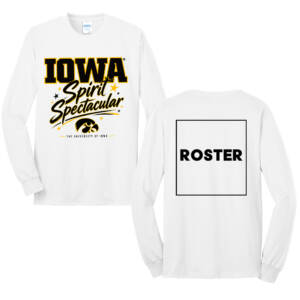 Iowa Spirit Unisex Long Sleeve Core Blend T Shirt – White