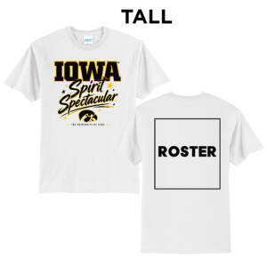 Iowa Spirit Tall Short Sleeve T Shirts – White