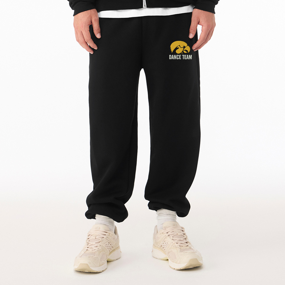 Iowa Spirit Bella and Canvas Unisex Sponge Fleece Sweatpant-Black