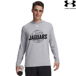 Jaguars Under Armour Mens Team Vanish Performance Hoodie-Mod Grey