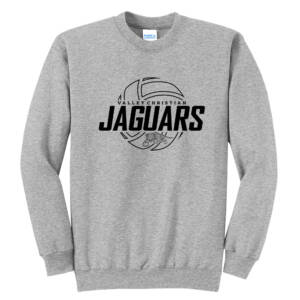 Jaguars Unisex Core Fleece Crewneck Sweatshirt-Athletic Heather