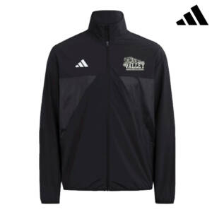 Jaguars Adidas House of TIRO Woven full zip top- black