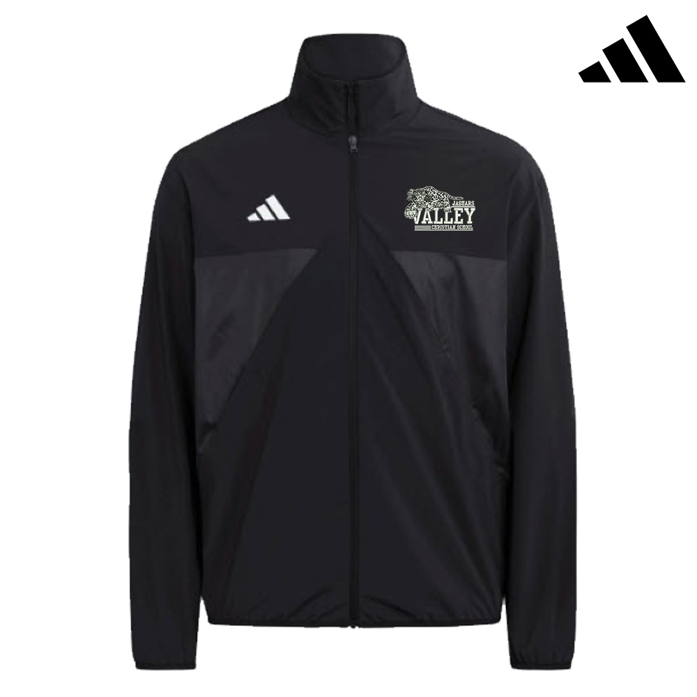 Jaguars Adidas House of TIRO Woven full zip top- black
