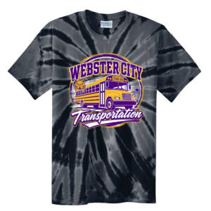 WCCSD Transporation Unisex Essential Tie-Dye Tee-Black