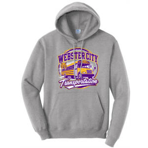 WCCSD Transporation Unisex Fleece Hooded Sweatshirt-Athletic Heather