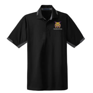 WCCSD Transporation Port Authority Dry Zone Men Colorblock Ottoman Polo-Black/Iron Grey