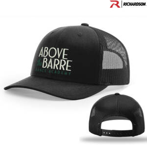 ATB Richardson Pro Crown Mesh Back solid color Adjustable back cap – Black