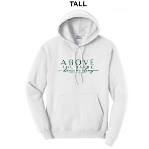 ATB TALL Classic Pullover Hooded Sweatshirt -White