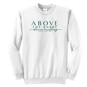 ATB Unisex Core Fleece Crewneck Sweatshirt-White