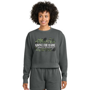 ATB Comfort Colors Women’s Mid Length Crewneck Sweatshirt – Pepper
