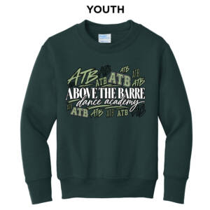 ATB  Youth Crewneck Sweatshirt – Dark Green