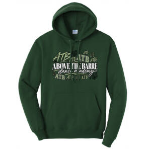 ATB Unisex Classic Core weight Cozy Pullover Hooded Sweatshirt -Dark Green