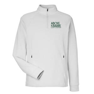 ATB North End Men’s Rhythm Waffle Quarter Zip Pullover -Platinum
