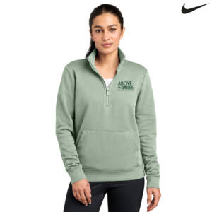 ATB Nike Ladies Club Fleece Sleeve Swoosh 1/2-Zip-Jade