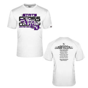 Baxter CC State Badger Fit Flex performance Tee-White (L, XL, 2x only)