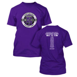 Baxter CC Conference Champ Unisex Short Sleeve Tee-Purple