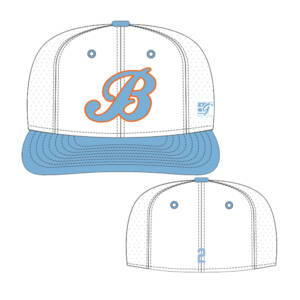 Barnstormers Custom Perforated GameChanger Cap-White-Light Blue