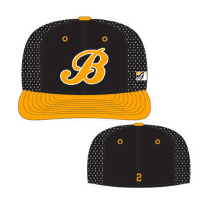 Barnstormers Custom Perforated GameChanger Cap-Black-Light Orange